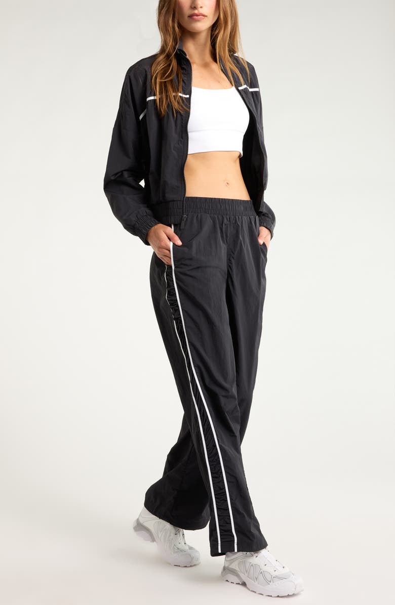 Zella Travel Lite Track Pants, Alternate, color, Black