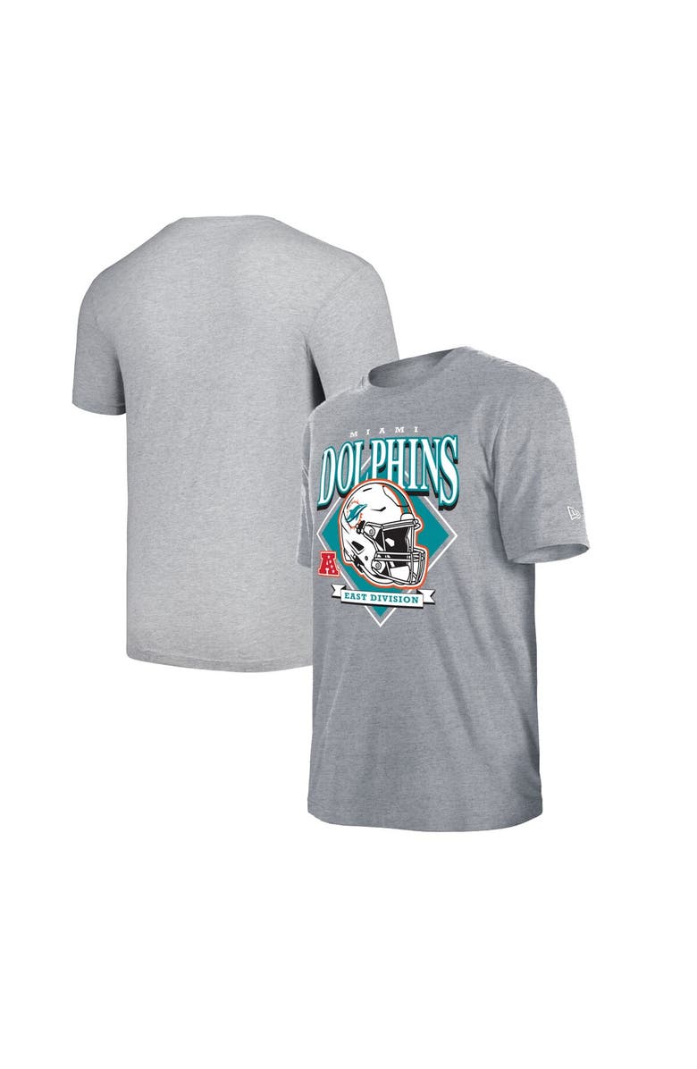 New Era Men's New Era Gray Miami Dolphins Team Logo T-Shirt, Main, color, Gray