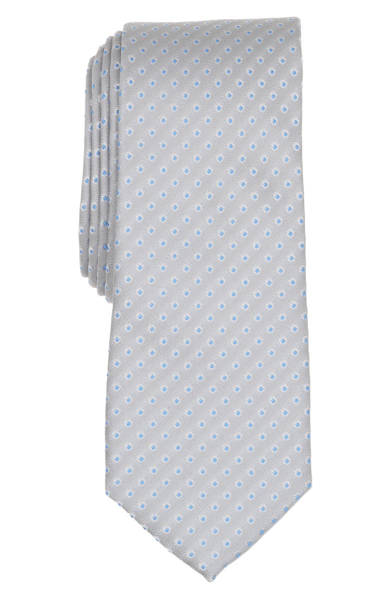 Original Penguin Hepner Dot Tie, Main, color, Grey