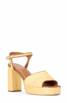 STAUD Jodie Ankle Strap Platform Sandal