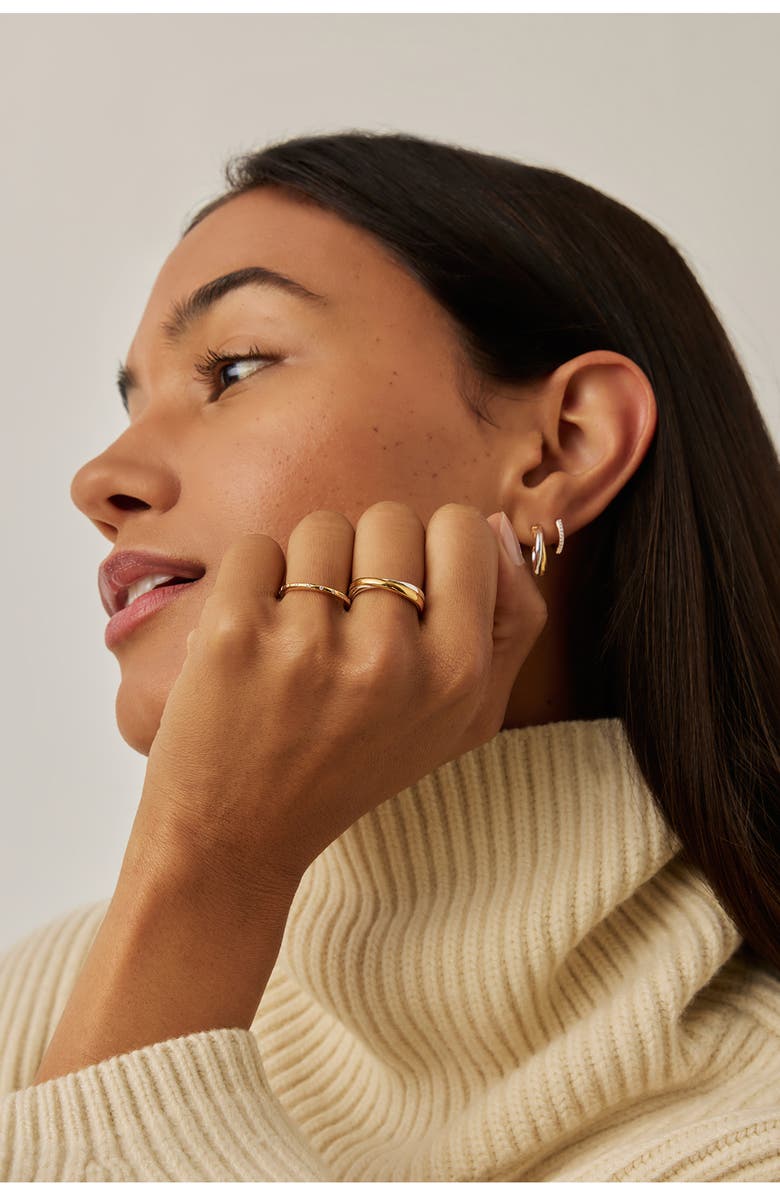 Missoma Solar Studded Stacking Ring, Alternate, color, Gold