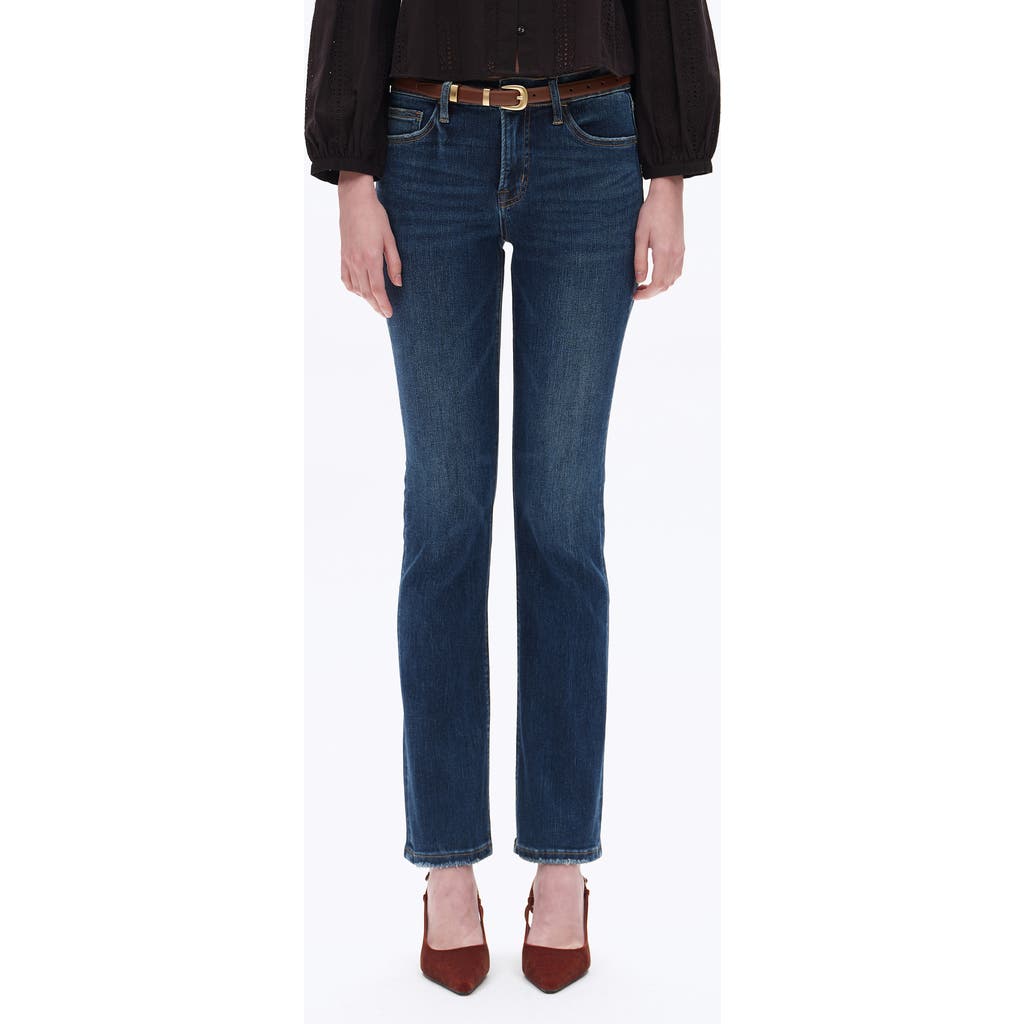 Bayeas Mid Rise Slim Straight Leg Jeans In Blue