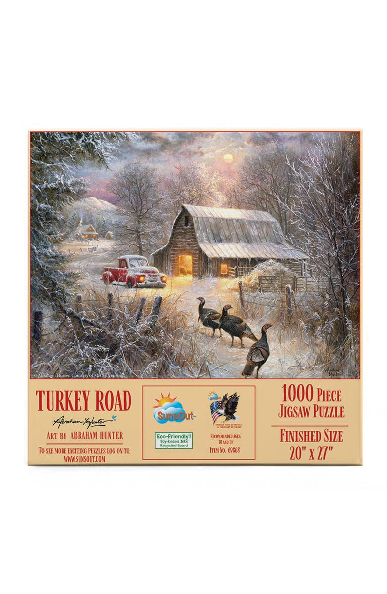 Sunsout Turkey Road 1000 piece Jigsaw Puzzle for Adults, Main, color, Multicolor