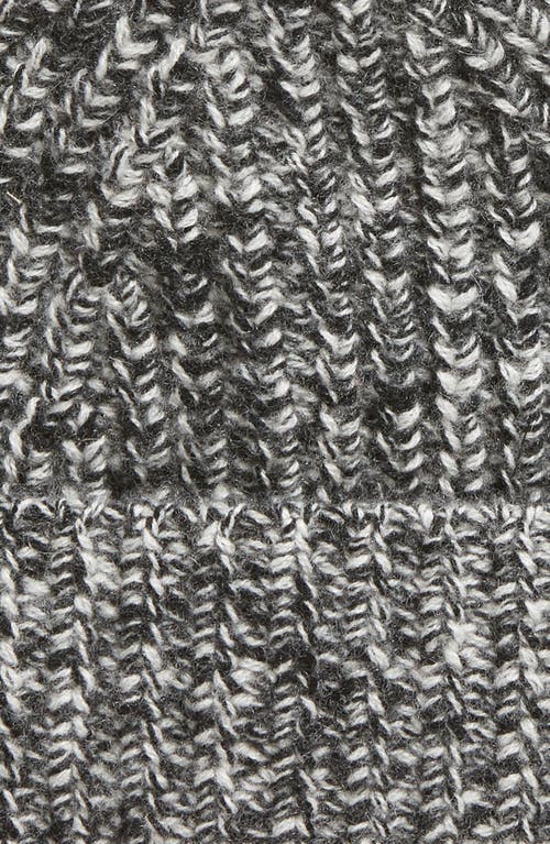 Vince Marled Wool & Cashmere Beanie In Black/cream