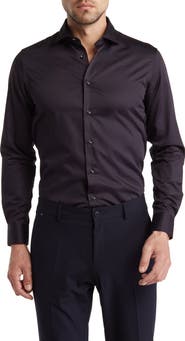 Cavalli Class Comfort Fit Cotton Dress Shirt