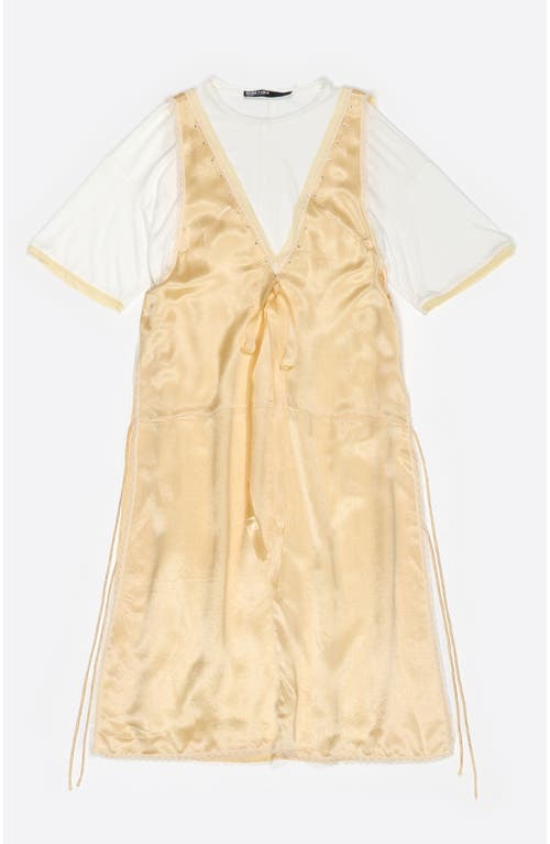 Bimba Y Lola Lace Overlay Dress In Multi