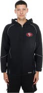 New Era Men's New Era  Black San Francisco 49ers Combine Authentic Raglan Full-Zip Hoodie