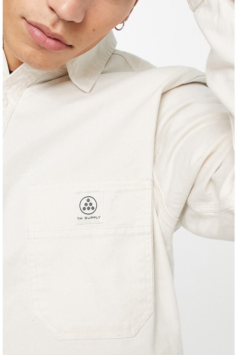 Heavyweight Cotton Overshirt, Alternate, color, STONE