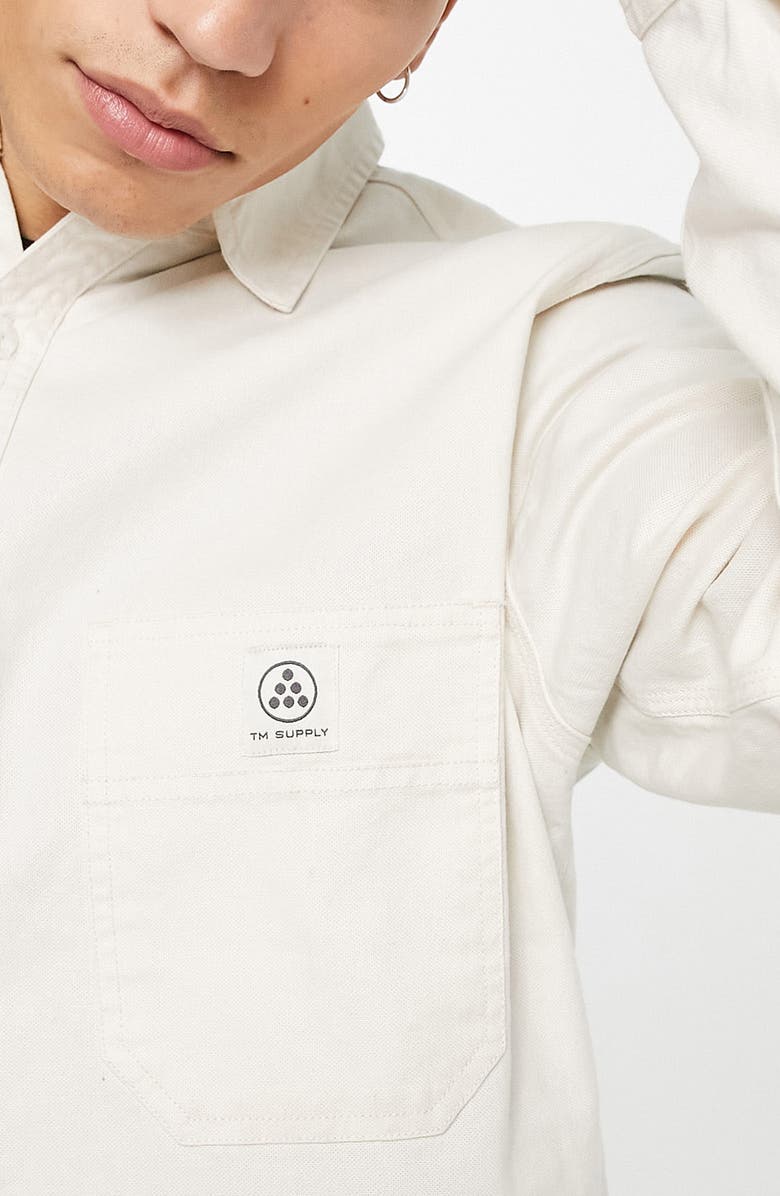 Topman Heavyweight Cotton Overshirt, Alternate, color,