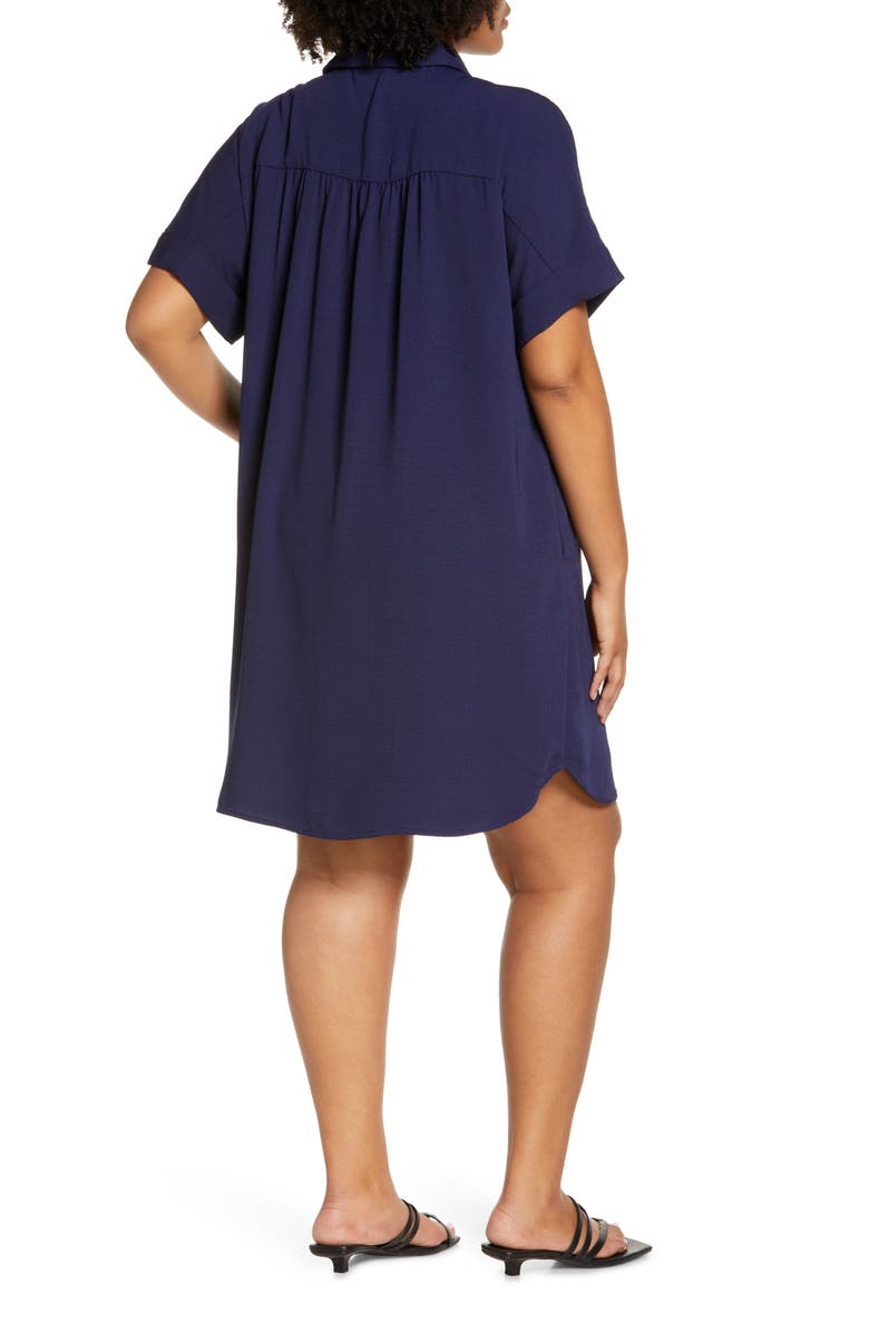 Caslon<sup>®</sup> Short Sleeve Shirtdress, Alternate, color, 