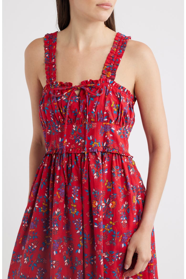 Calla Floral Cotton Sundress, Alternate, color, ISOLA