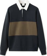 MANGO Cotton Polo Sweatshirt
