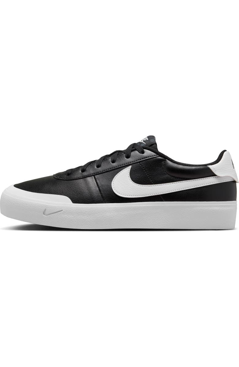 Nike Court Shot Low Top Sneaker, Alternate, color, Black/ White