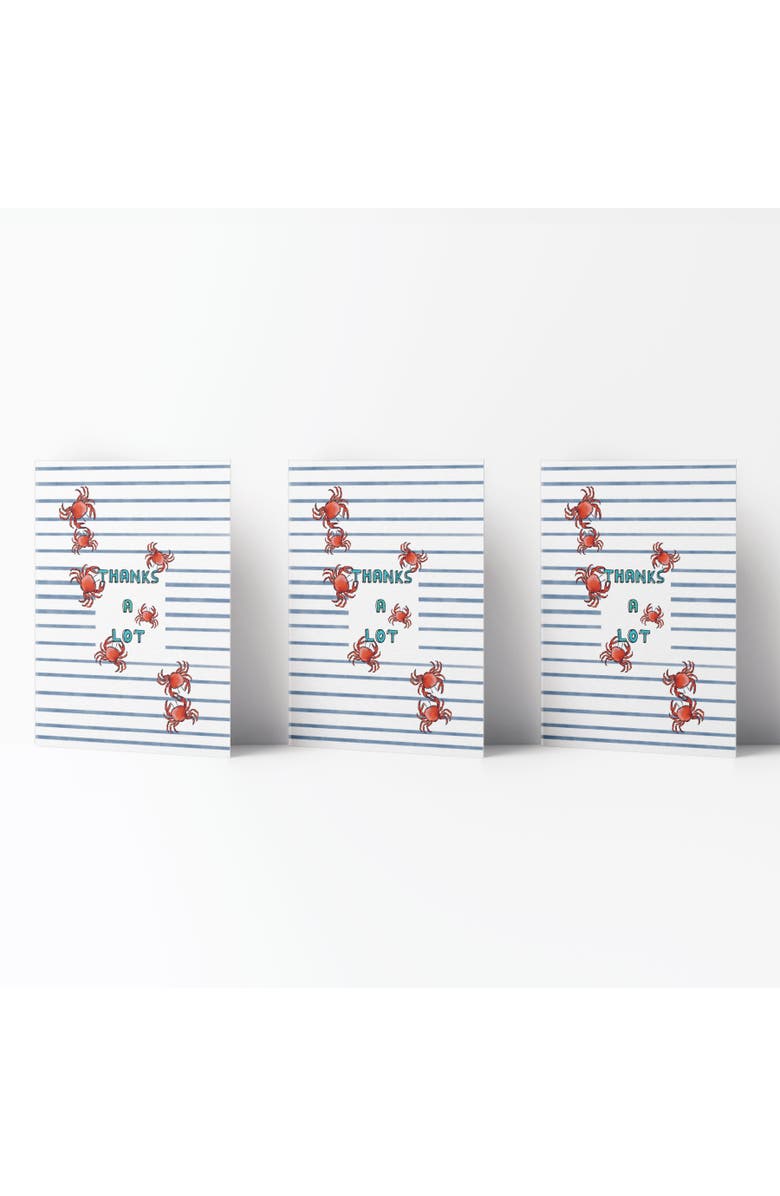 Ramus & Co Thank You Greeting Card Pack (3ct) "Thanks A Lot Crabs", Main, color, Multi-Pack