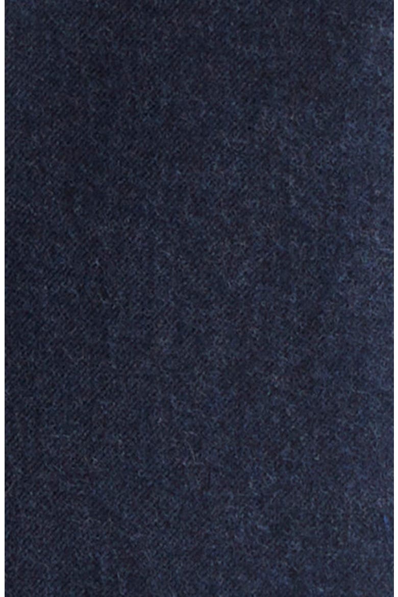 Cotton Flannel Button-Down Shirt, Alternate, color, NAVY