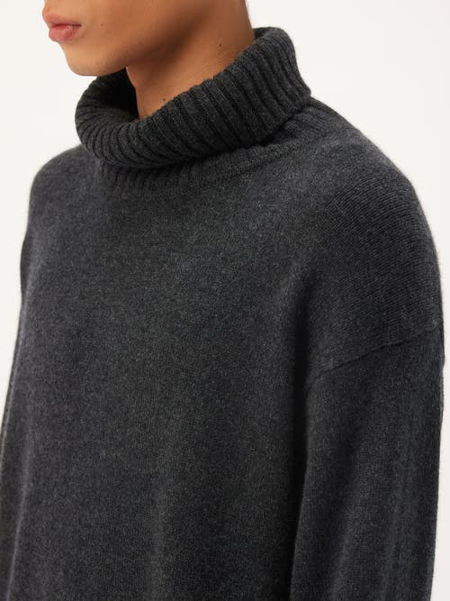 Gobi Mongolian Cashmere Cashmere Turtleneck In Charcoal