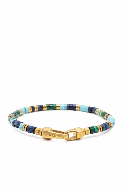 Ocean Mosaic Heishi Bracelet