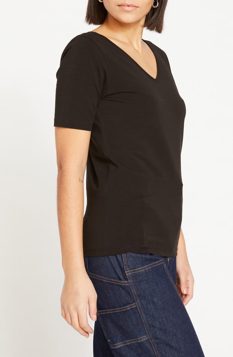 Universal Standard Double V-Neck T-Shirt, Alternate, color, 