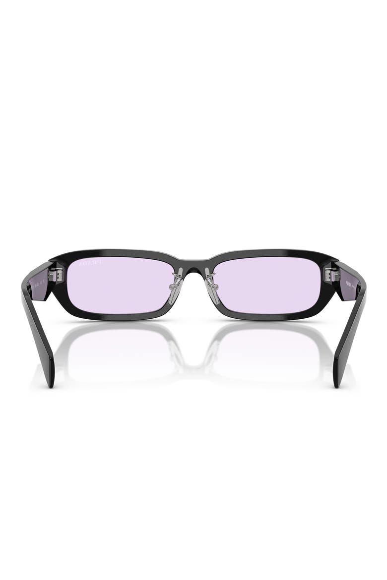 55mm Rectangular Sunglasses, Alternate, color, VIOLET
