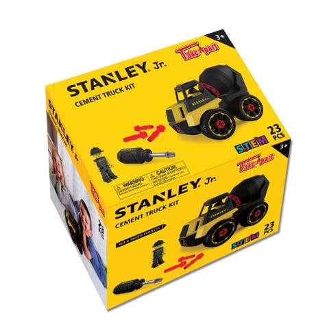 Stanley Jr Take Apart Dump Truck Toy - Buildable Construction Vehicle With Tools