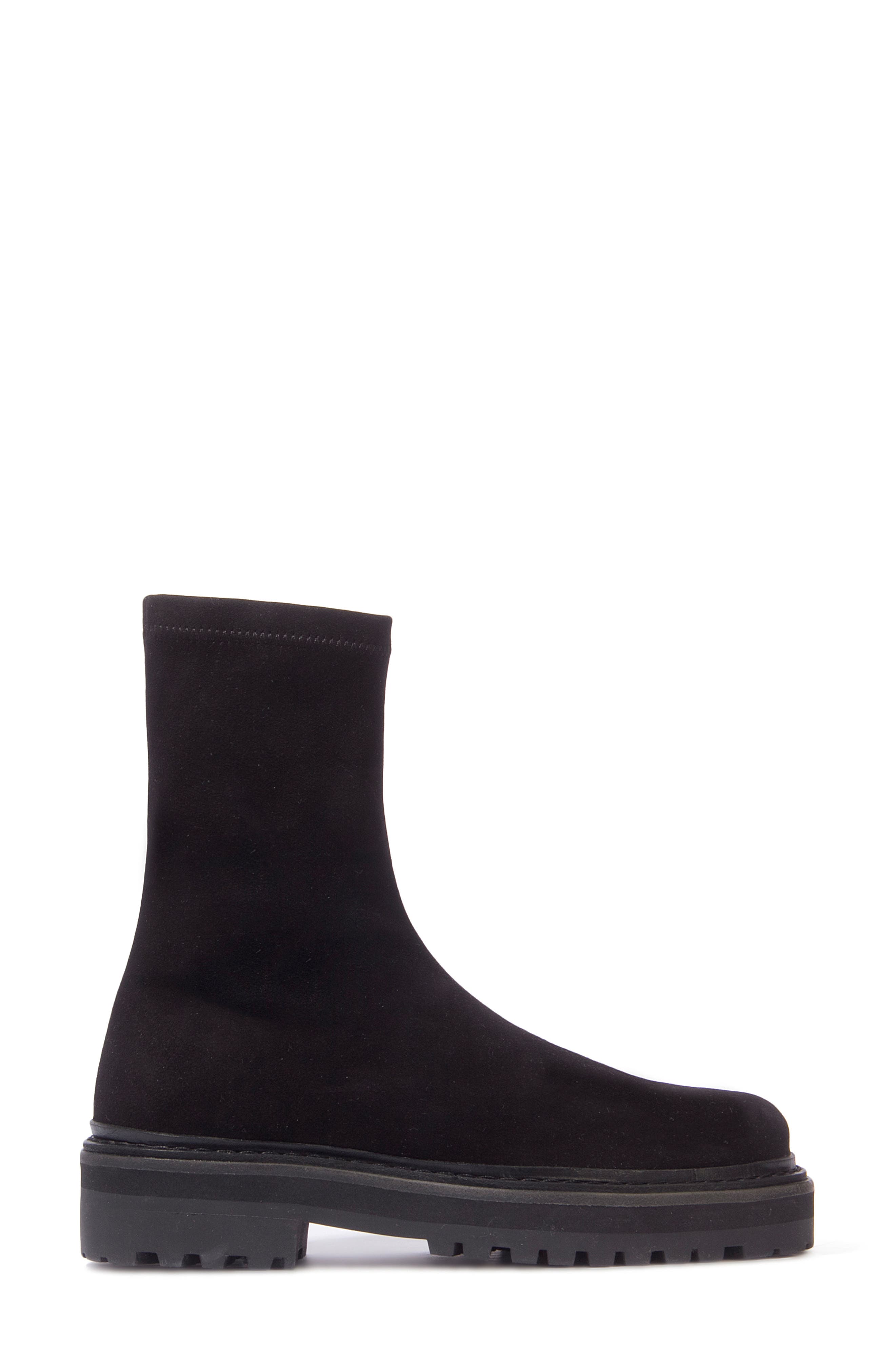BLACK SUEDE STUDIO Dani Lug Sole Bootie, Alternate, color, 