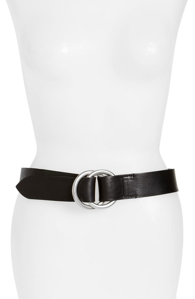 Frye Harness Leather Belt, Main, color, 