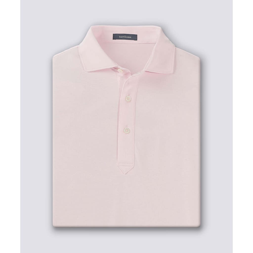 Turtleson Lester Oxford Performance Polo In Pink