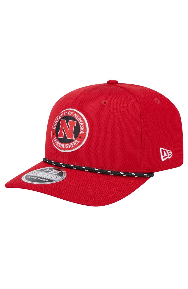 New Era Men's New Era Scarlet Nebraska Huskers COOLERA 9SEVENTY Rope Stretch-Snap Hat, Alternate, color, Scarlet