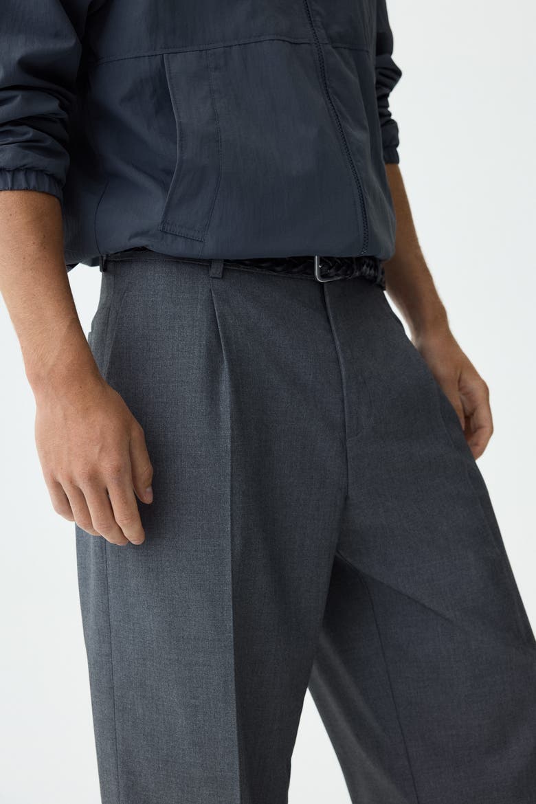 Loose-fit Tailored Pants, Alternate, color, Gray