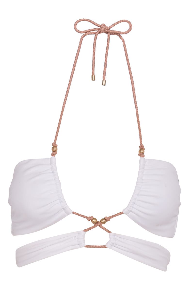 ViX Paula Hermanny Gi Solid Strappy Bikini Top, Alternate, color, 