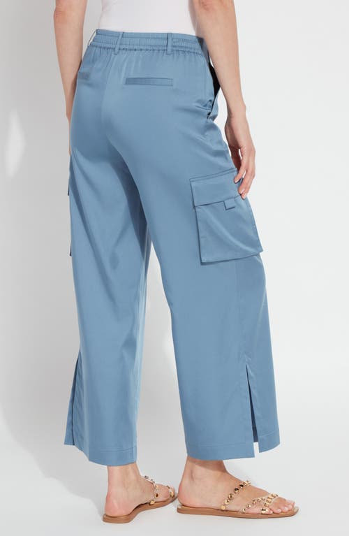 LYSSÉ LYSSÉ CALYPSO STRETCH SATIN ANKLE CARGO PANTS