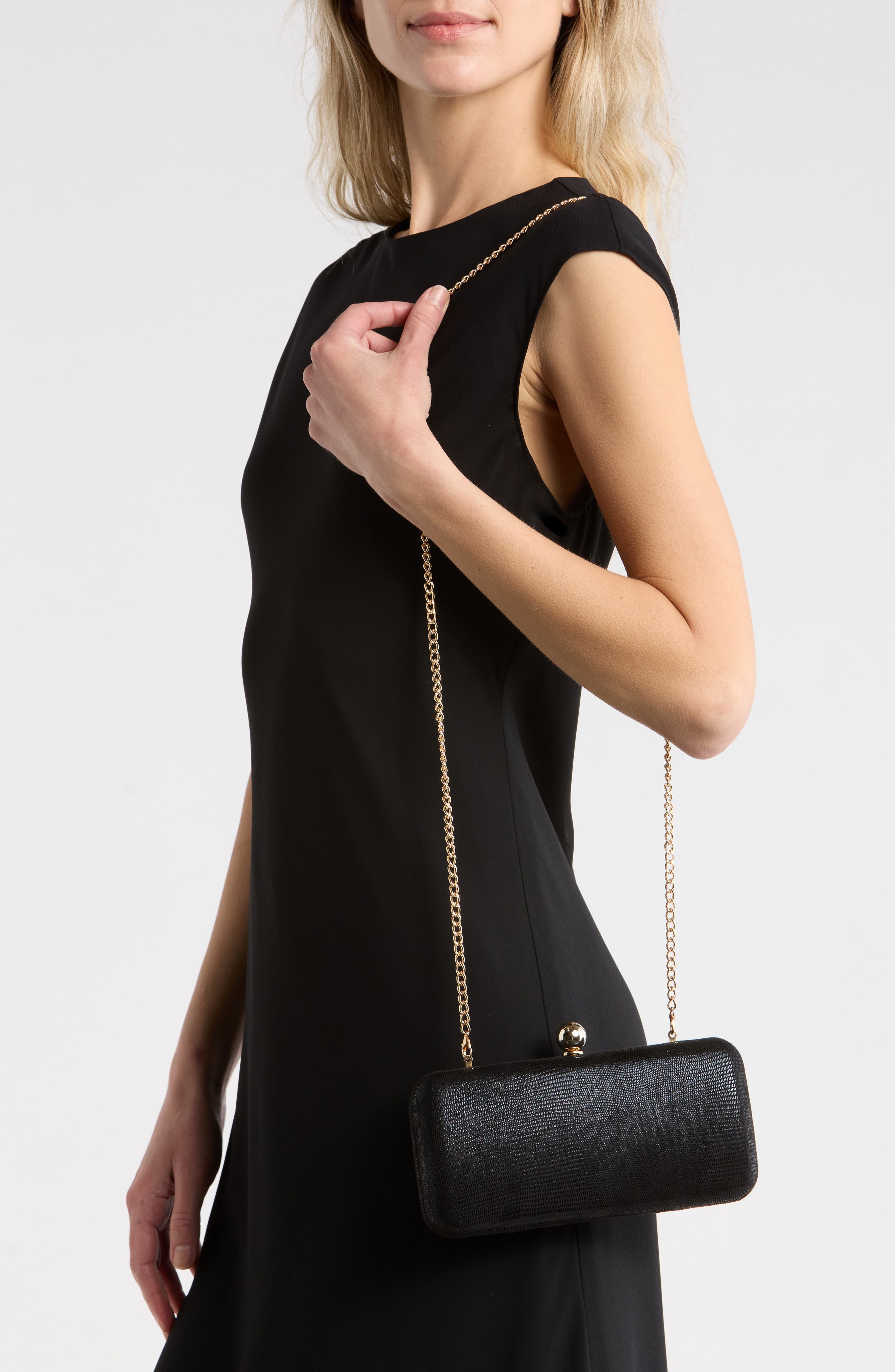 Dolce Vita Benson Clutch, Alternate, color, Black