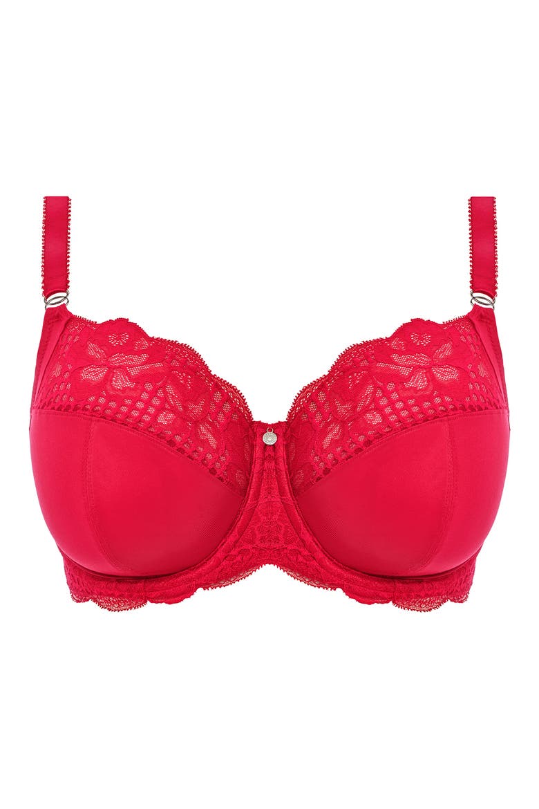 Reflect Underwire Side Support Bra, Alternate, color, RED