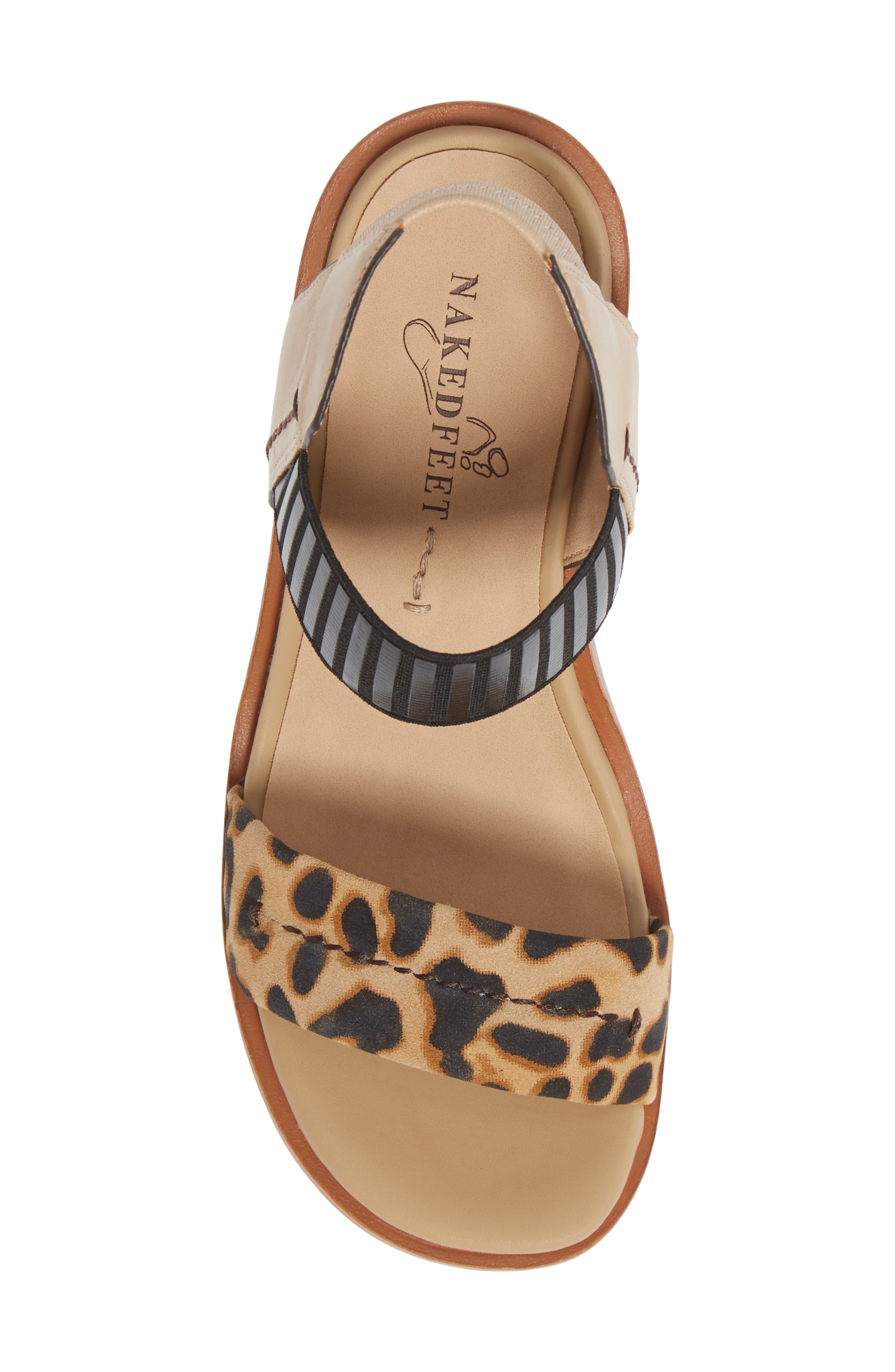 Basalt Platform Sandal, Alternate, color, LEOPARD PRINT LEATHER