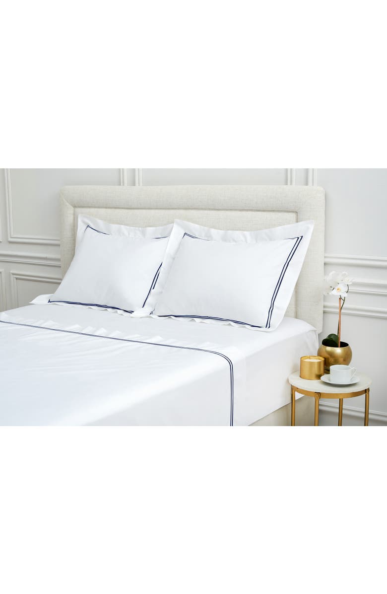 ELISABETH YORK Legacy Ink Bedding Sheet Collection, Alternate, color, Blue