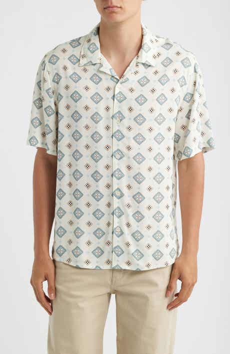Didcot Ornate Tile Print Camp Shirt