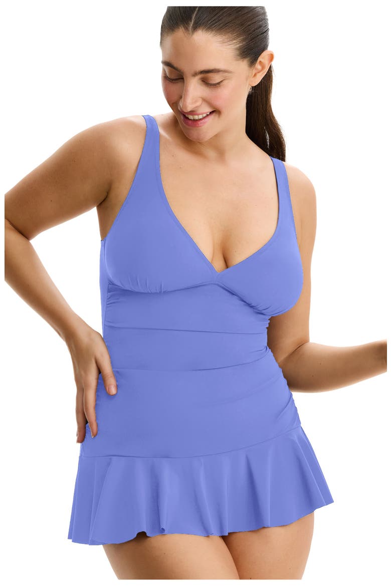 Tutti Frutti D-Cup Swimdress, Alternate, color, Periwinkle