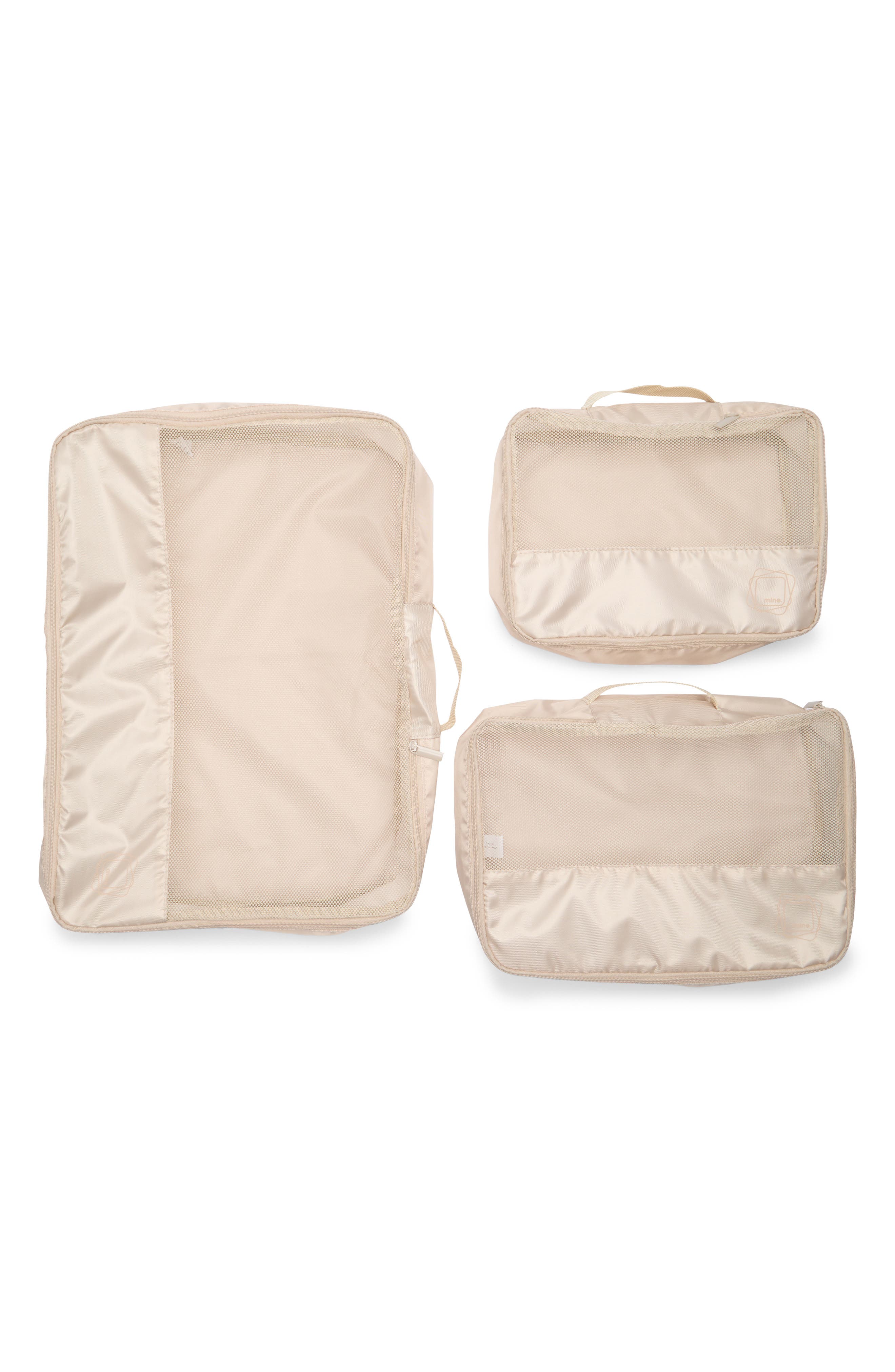 MYTAGALONGS Set of 3 Packing Pods, Main, color, Nordstrom Cream