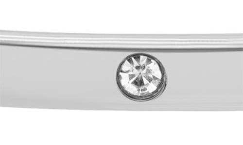 Adornia Tarnish Resistant Silver Plated Bangle Stacker In Silver