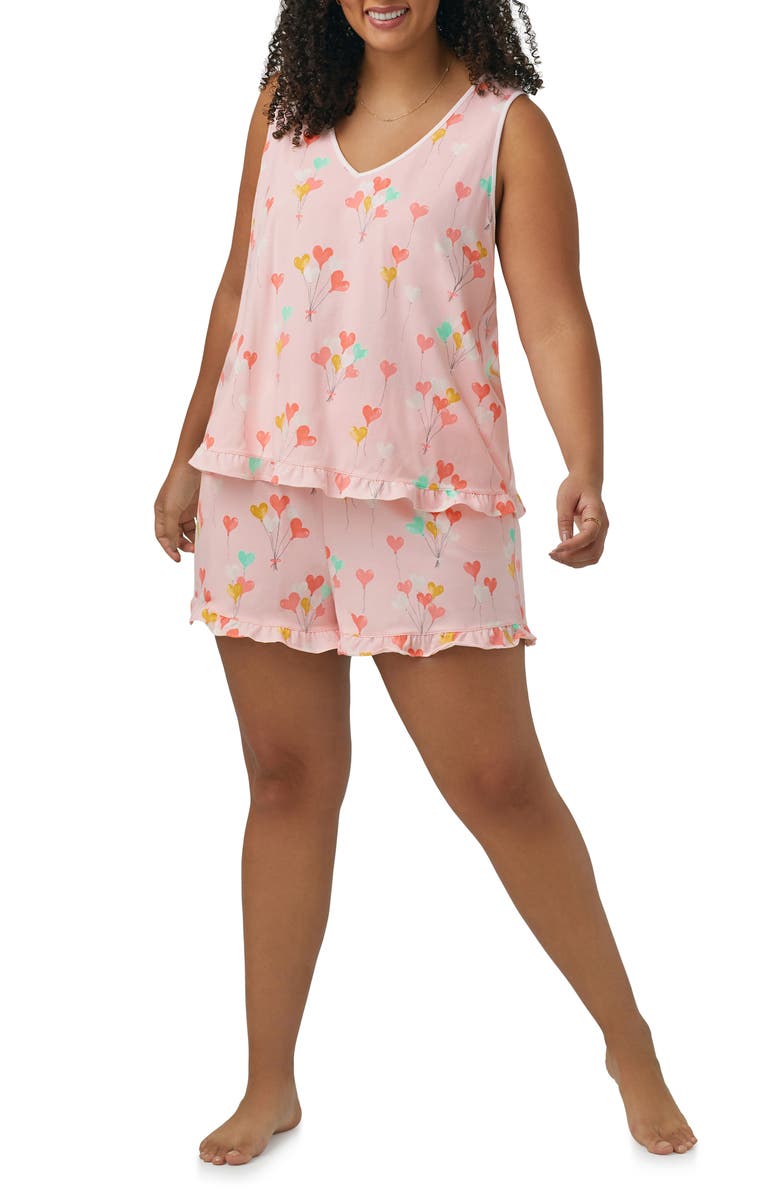 BedHead Pajamas Heart Print Organic Cotton Short Pajamas, Alternate, color,