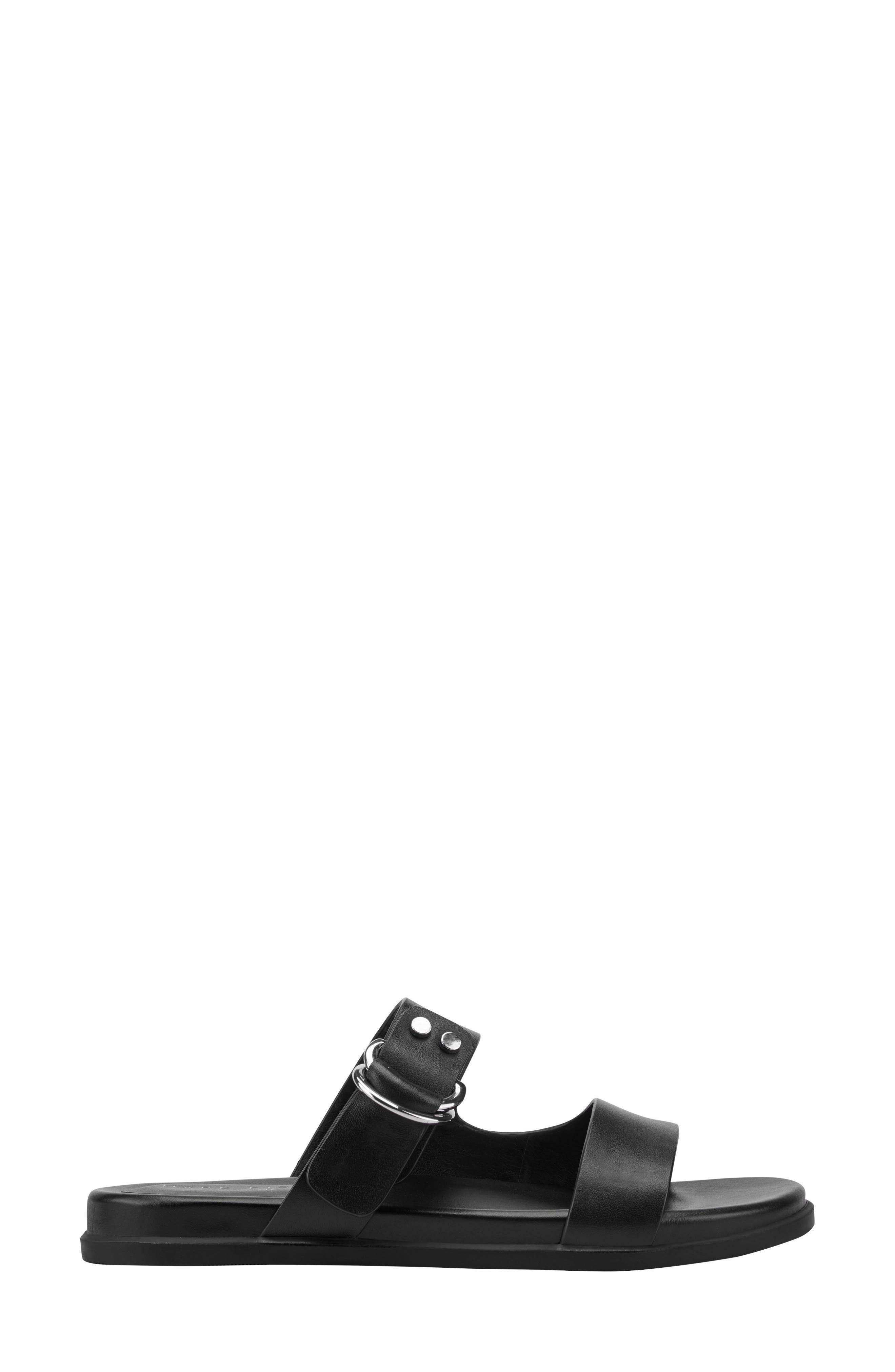Marc Fisher LTD Gia Slide Sandal, Alternate, color, Black