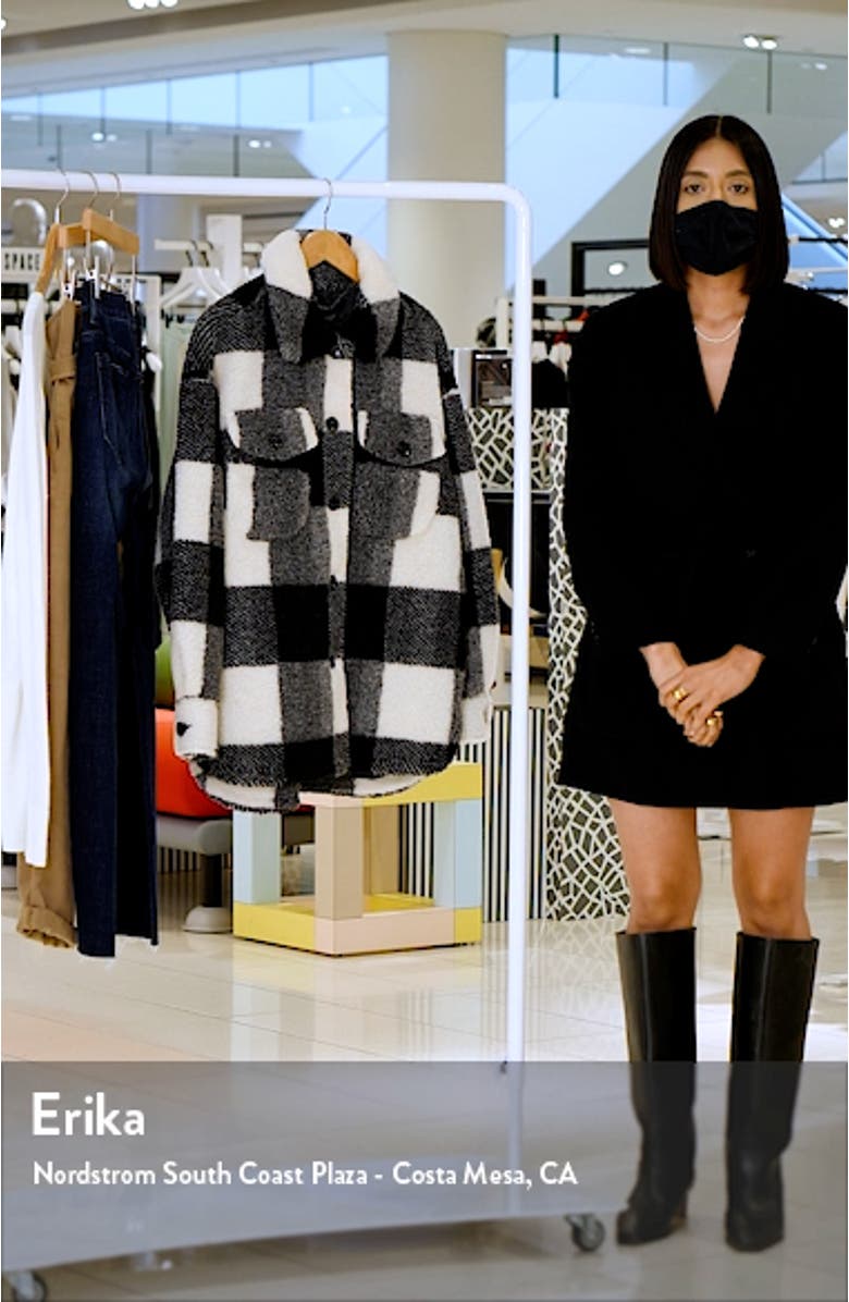 Plaid Fleece Shirt Jacket, sales video thumbnail