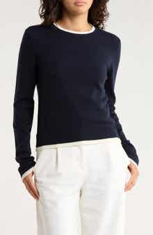 French Connection Contrast Trim Sweater