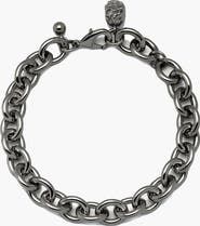 YOJ Scream Curb Bracelet in Gunmetal