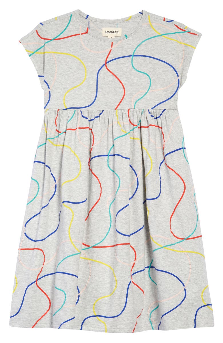 Open Edit Kids' Easy Bold Dress, Main, color,