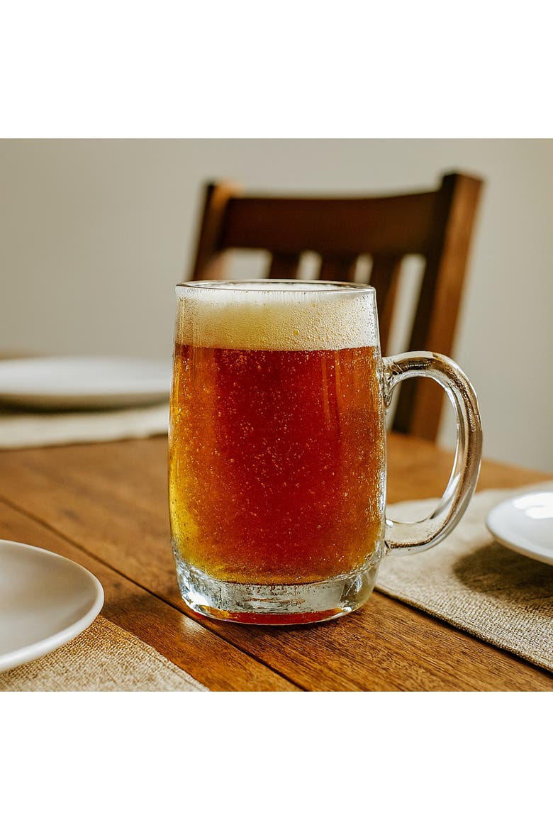 Bubble Glass Beer Mug - Clear Drinkware for Everyday Use, Alternate, color, Clear