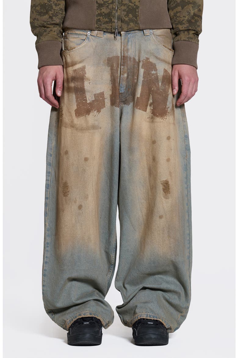 LDN Mud Baggy Jeans, Main, color, BLUE