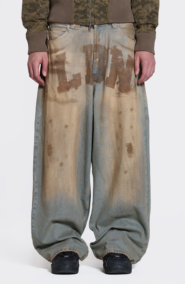 JADED LONDON LDN Mud Baggy Jeans, Main, color, Blue