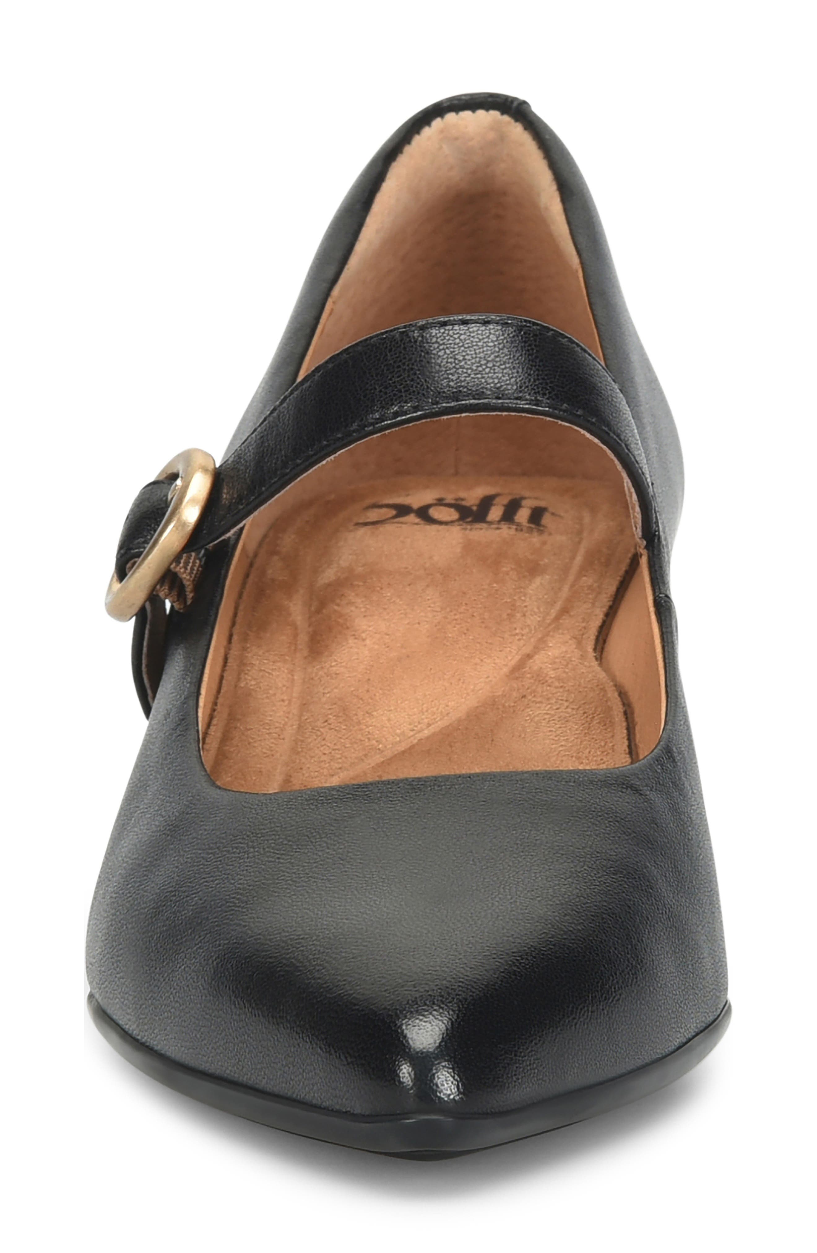 Stacy Pointed Toe Mary Jane Pump, Alternate, color, BLACK