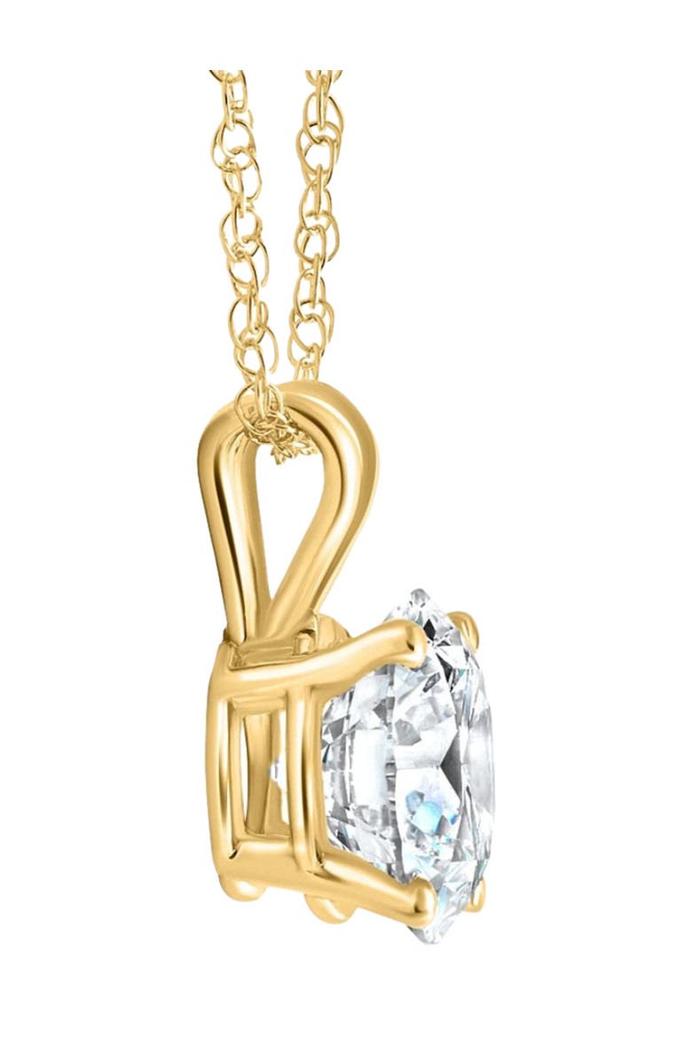 Bliss Diamond Certified 2.60Ct Diamond Solitaire Pendant 14k Gold Necklace 18" Lab Grown, Alternate, color, Yellow Gold